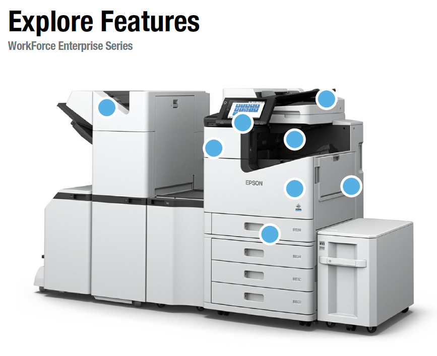 Epson workforce series inkjet printer/copiers