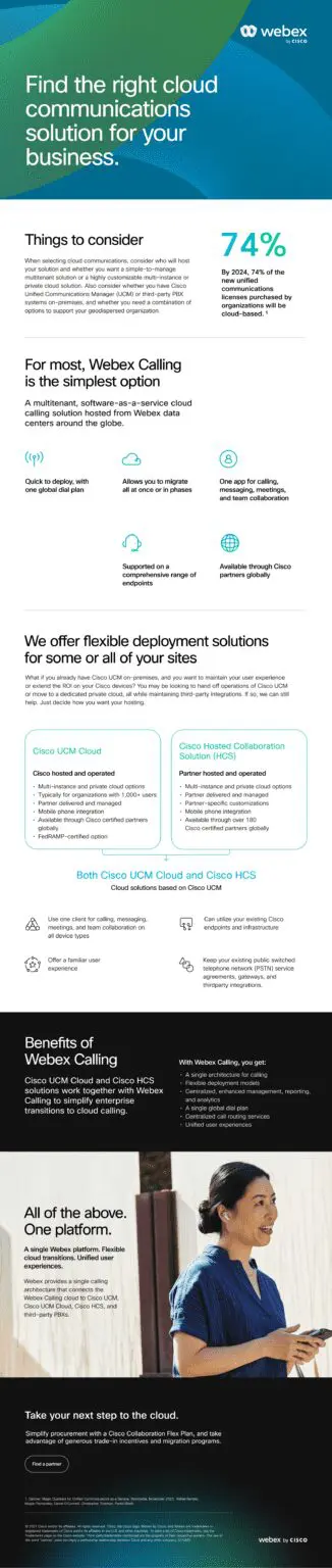 Find the right cisco webex cloud communications solution for your business. Webex cloud calling