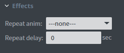 Effects element settings