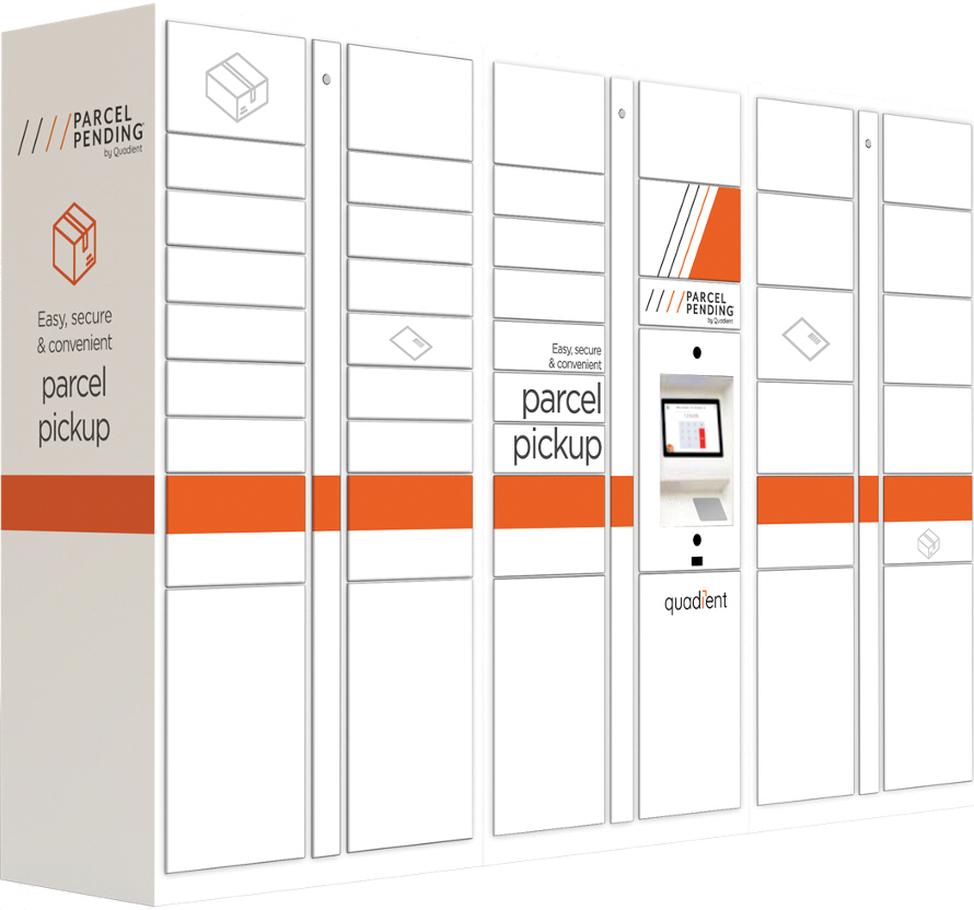 Quadient Parcel Pending lockers for easy, secure, and convenient parcel pickup